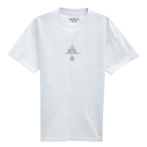 Merely Made Yantra Artwork T-Shirt Pure White Degli Uberti